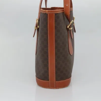 Pre-owned Celine Céline Macadam Brown Canvas Shoulder Bag ()