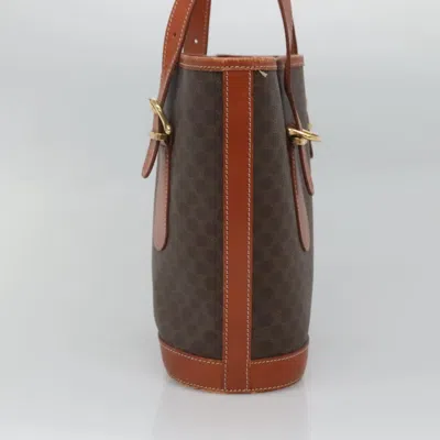Pre-owned Celine Céline Macadam Brown Canvas Shoulder Bag ()