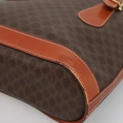 Pre-owned Celine Céline Macadam Brown Canvas Shoulder Bag ()