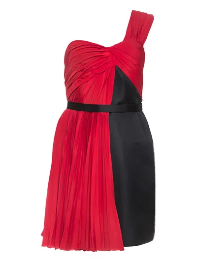 Pre-owned Jason Wu One-shoulder Silk Dress In Red