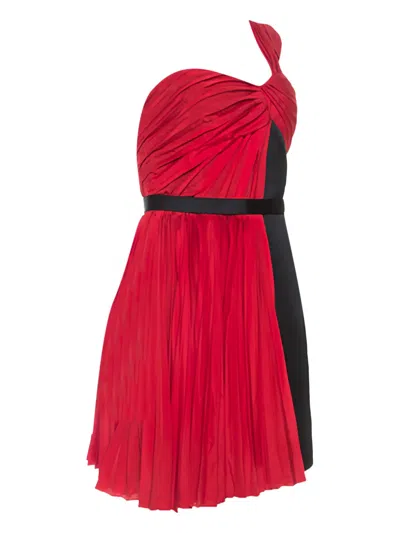 Pre-owned Jason Wu One-shoulder Silk Dress In Red
