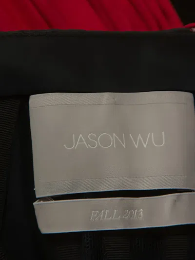 Pre-owned Jason Wu One-shoulder Silk Dress In Red