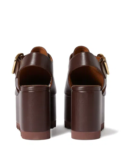 Stella Mccartney Elyse Closed-toe T-bar Platform Sandal