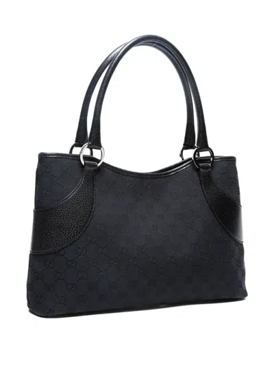 Pre-owned Gucci 2000-2015 Gg Canvas Handbag In Black