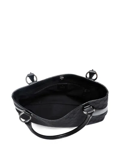 Pre-owned Gucci 2000-2015 Gg Canvas Handbag In Black