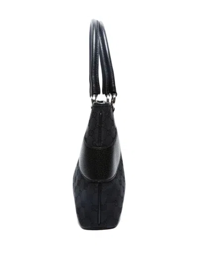 Pre-owned Gucci 2000-2015 Gg Canvas Handbag In Black