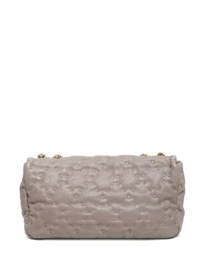 Pre-owned Chanel 2011-2012 Wilde Shoulder Bag In Gray