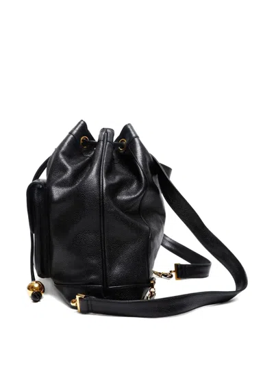Pre-owned Chanel 1991-1994 Drawstring Leather Backpack
