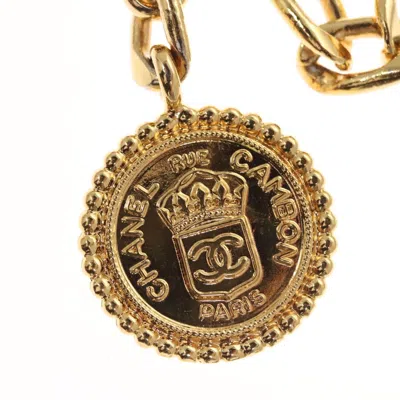 Pre-owned Chanel Cambon Gold Metal Belt  ()