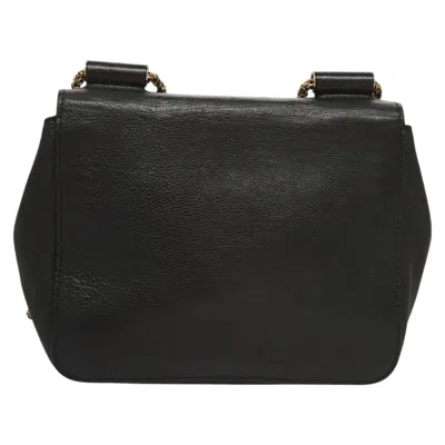 Pre-owned Chloé Elsie Black Leather Shoulder Bag ()