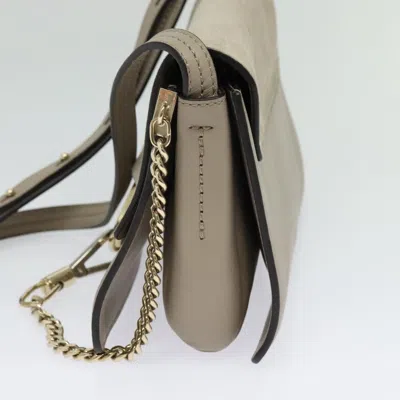 Pre-owned Chloé Faye Grey Suede Shoulder Bag ()