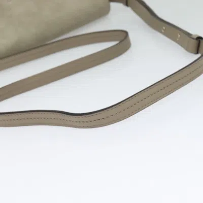 Pre-owned Chloé Faye Grey Suede Shoulder Bag ()