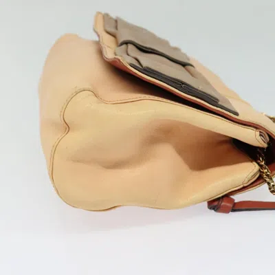 Pre-owned Chloé June Beige Leather Shoulder Bag ()