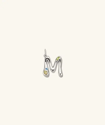 Mejuri Organic Dôme Liquid Letter Pendant