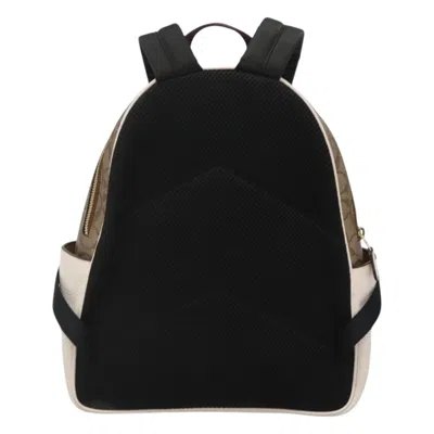 Pre-owned Coach Signature Beige Canvas Backpack Bag ()