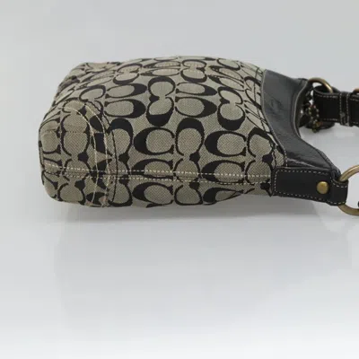 Pre-owned Coach Signature Beige Canvas Shoulder Bag ()