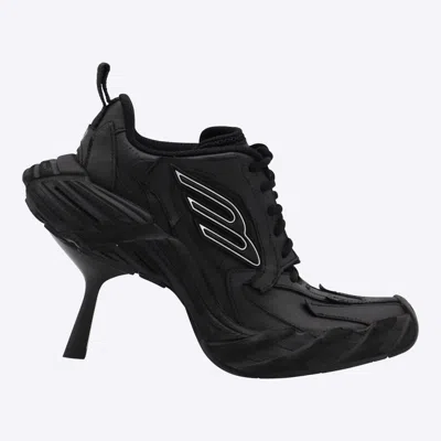 Balenciaga Women Monday Heel Sneakers In Black