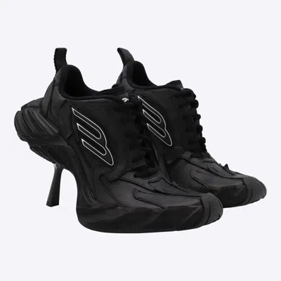 Balenciaga Women Monday Heel Sneakers In Black