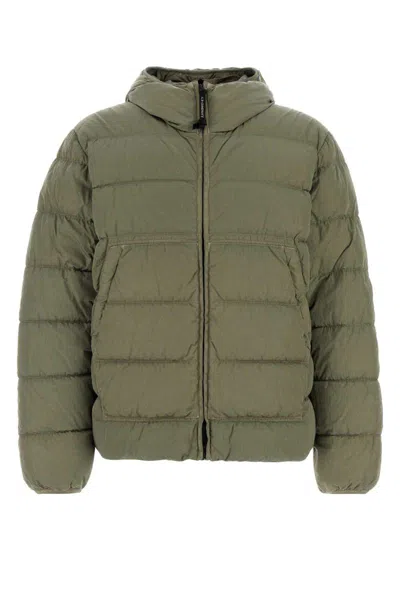 C.p. Company C.p.company Sage Green Nylon Down Jacket In Green