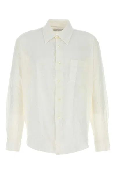 Our Legacy Off-white Coco Shirt With Point Collar And Mother Of Pearl Buttons In Neutral