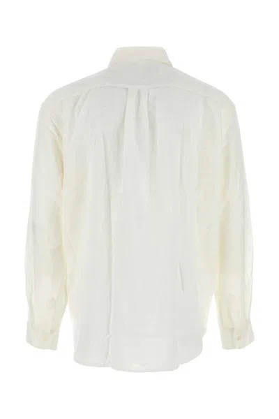 Our Legacy Off-white Coco Shirt With Point Collar And Mother Of Pearl Buttons In Neutral