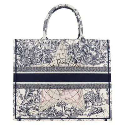 Pre-owned Dior Book Tote Navy Canvas Tote Bag ()