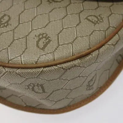 Pre-owned Dior Honeycomb Beige Canvas Shoulder Bag ()
