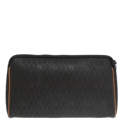 Pre-owned Dior Honeycomb Black Canvas Clutch Bag ()