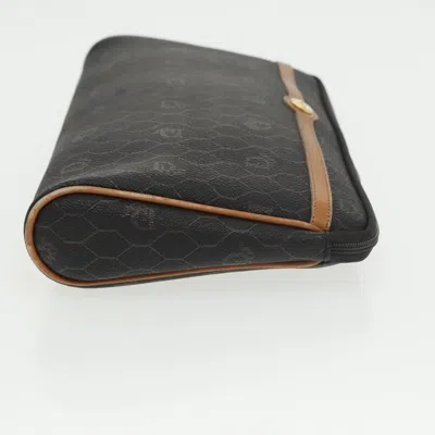 Pre-owned Dior Honeycomb Black Canvas Clutch Bag ()