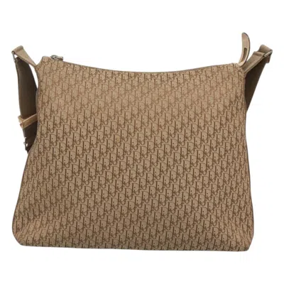 Pre-owned Dior Trotter Beige Canvas Shoulder Bag ()