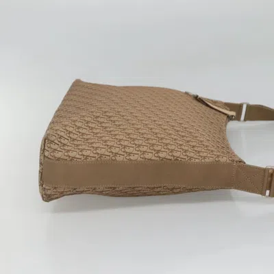 Pre-owned Dior Trotter Beige Canvas Shoulder Bag ()