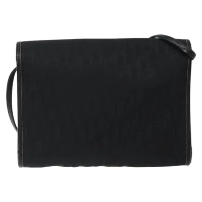 Pre-owned Dior Trotter Black Canvas Shoulder Bag ()