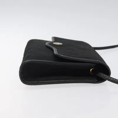 Pre-owned Dior Trotter Black Canvas Shoulder Bag ()