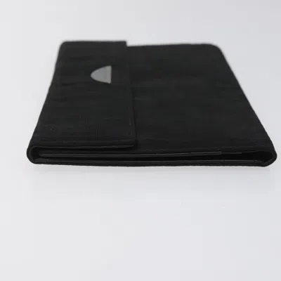 Pre-owned Dior Trotter Black Canvas Wallet  ()