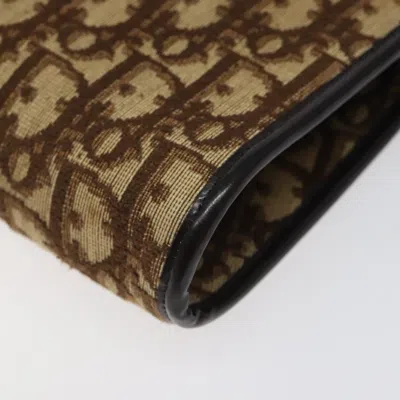 Pre-owned Dior Trotter Brown Canvas Shoulder Bag ()