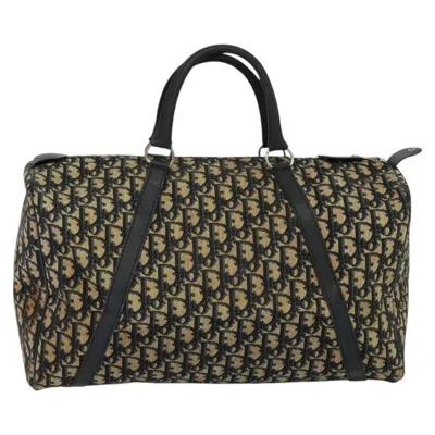 Pre-owned Dior Trotter Navy Canvas Travel Bag ()
