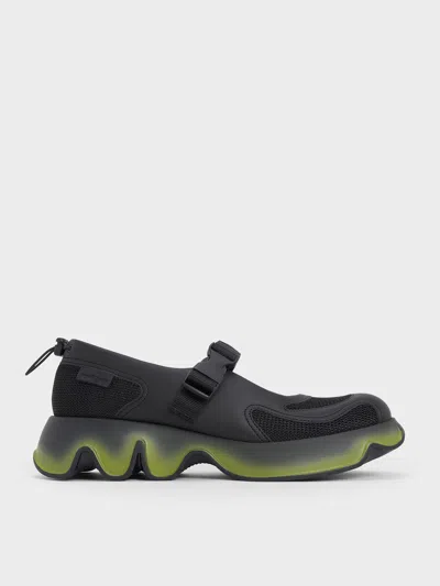 Charles & Keith - Mesh Gradient Wave Mary Jane Sneakers