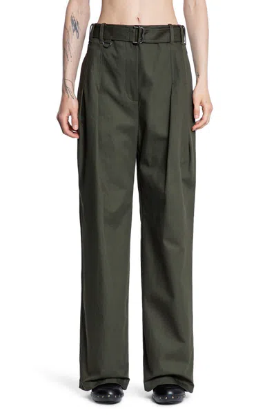 Burberry Trousers In Green