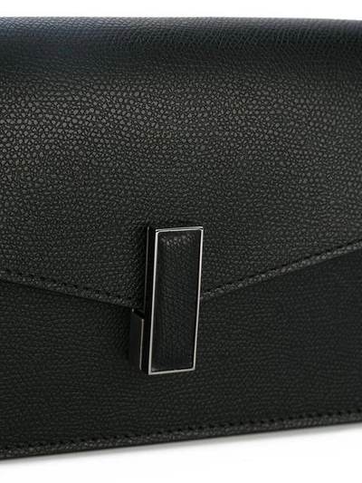 Shop Valextra Iside Shagreen Effect Clutch In Black