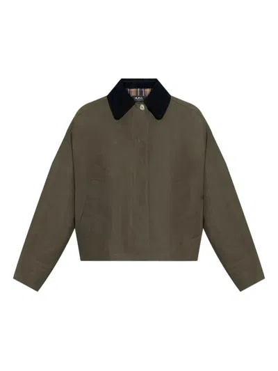 Apc A.p.c. 'becca' Jacket In Green