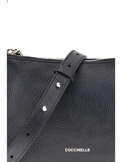 Coccinelle Rebekka Zip-fastening Top-handle Shoulder Bag In Black