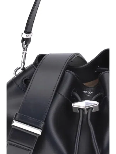 Jimmy Choo Borsa A Tracolla Bon Bon In Pelle Nera Donna