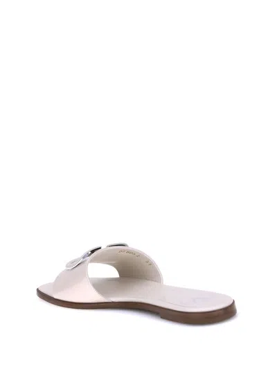 Valentino Patent Leathe Vlogo Slide Sandals