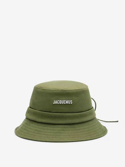 Jacquemus Le Bob Gadjo Cotton Hat In Green
