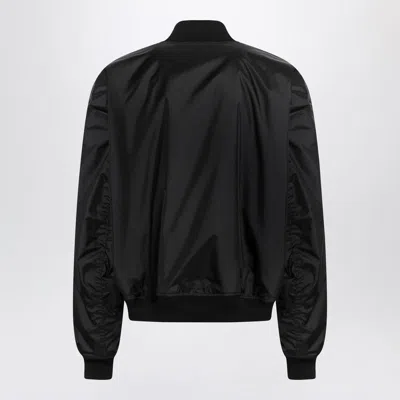 Balenciaga Men Bomber Jacket With Logo In Black