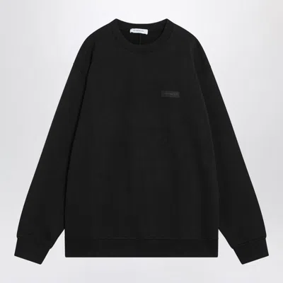 Givenchy Crew Neck Cotton Sweatshirt In Black