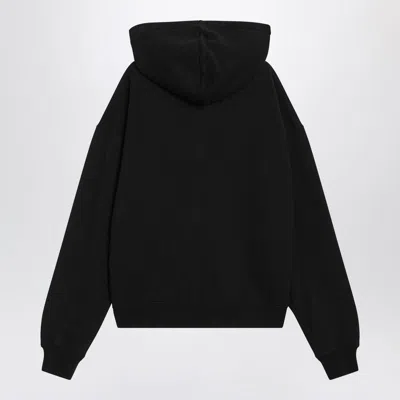 Jacquemus Le Hoodie Gros Grain Zip-up Sweatshirt In Black