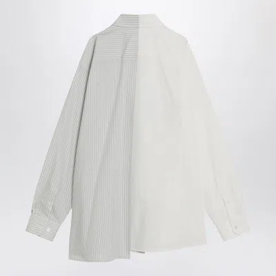 Mm6 Maison Margiela Split Design Button-down Collar Shirt In White