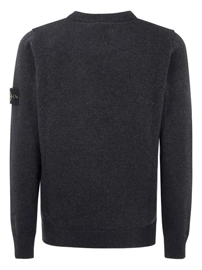 Stone Island Logo-patch Jumper In Black