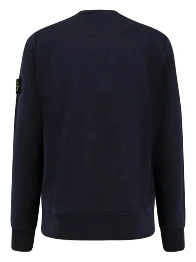 Stone Island High-neck Compass-badge Sweater In Blue